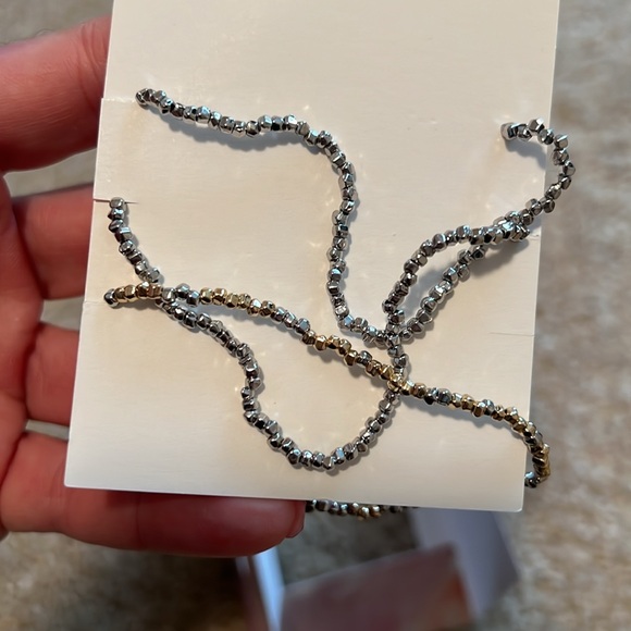 Keep Collective you are in luck trio stretch bracelets silver gold tone lucky - Picture 5 of 5